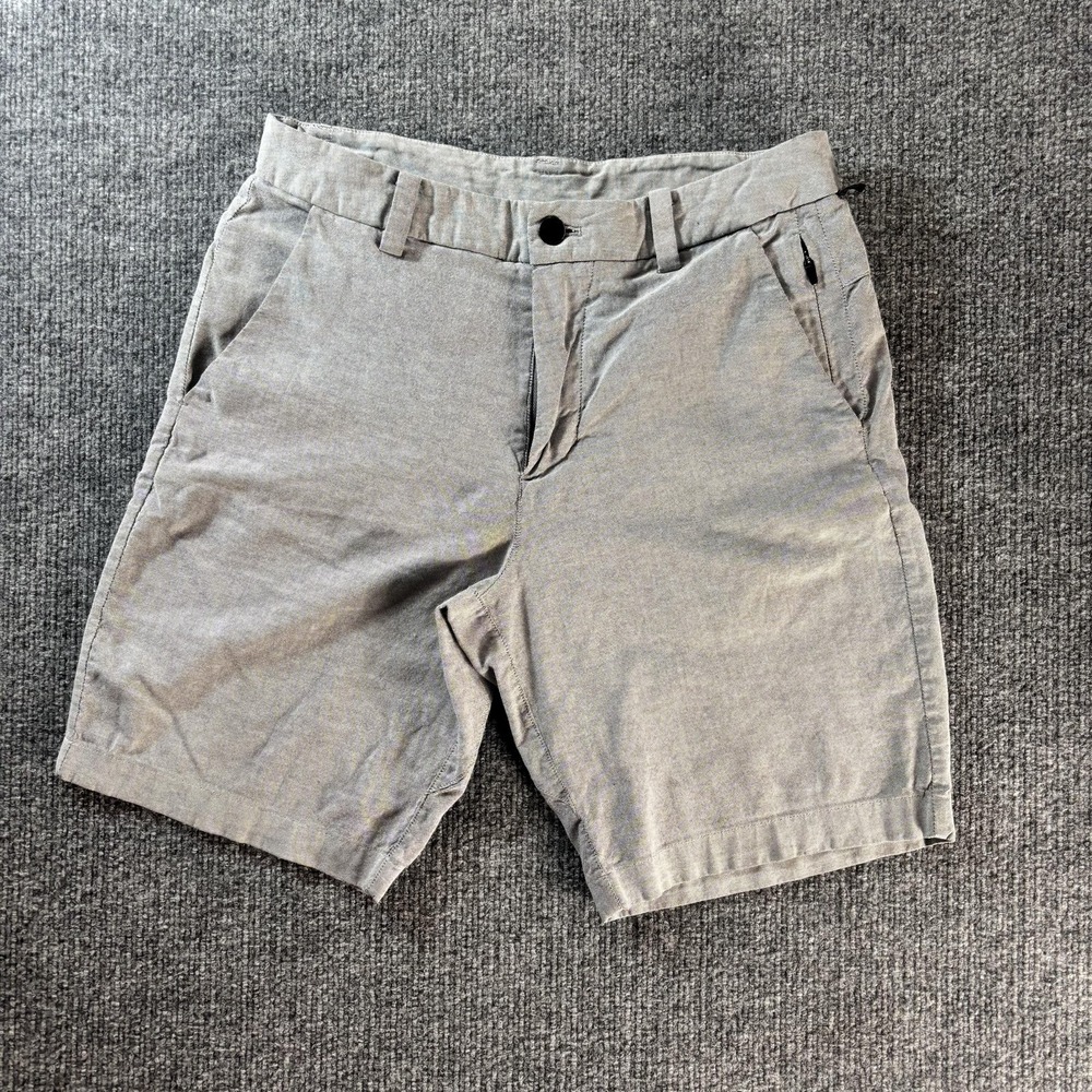 Lululemon Shorts Mens 28 Gray Chino Casual Lightweight Zip Pocket Performance